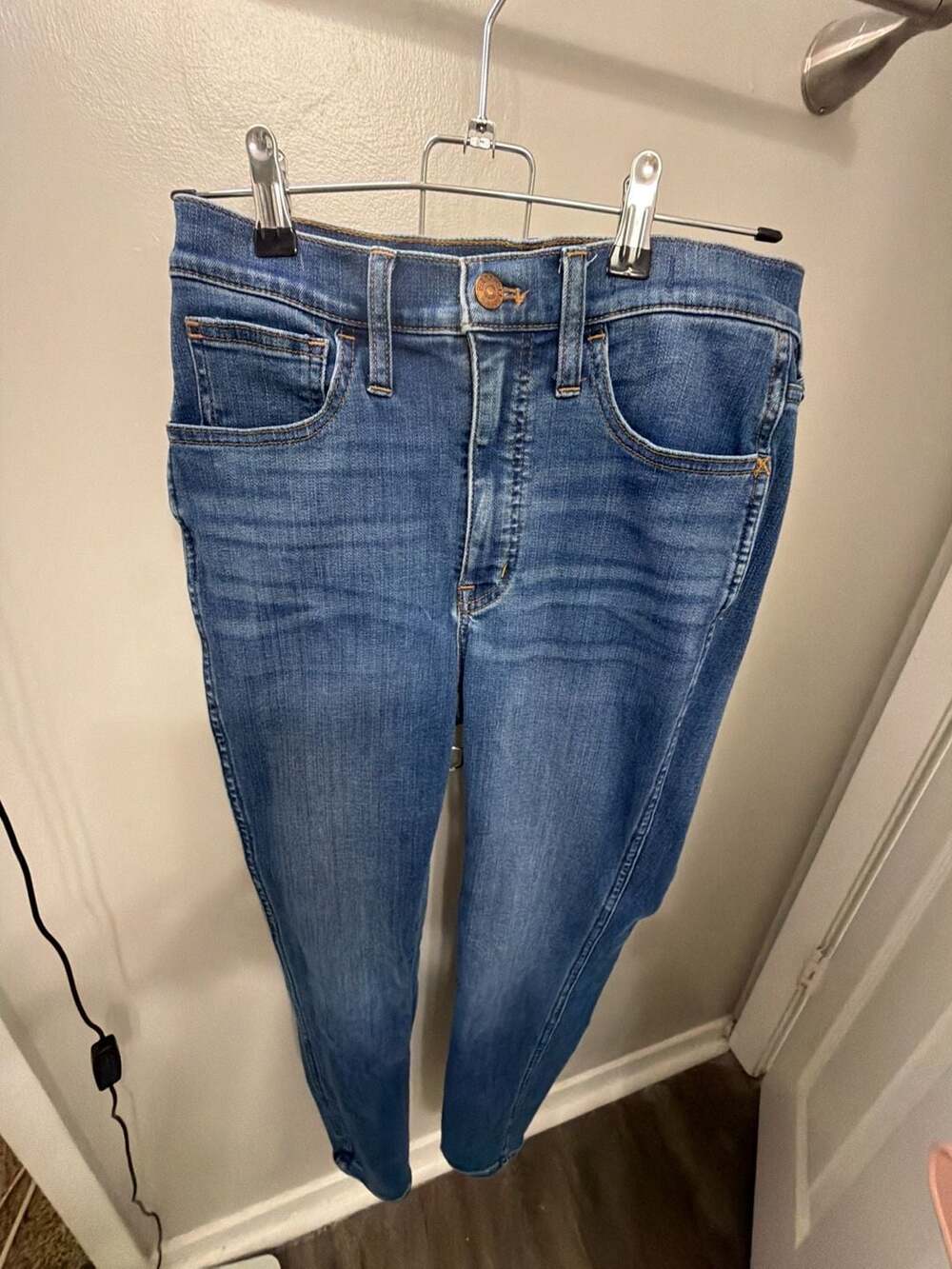 Madewell Roadtripper Supersoft Jeans 27 High Rise Skinny Playford Wash MA493